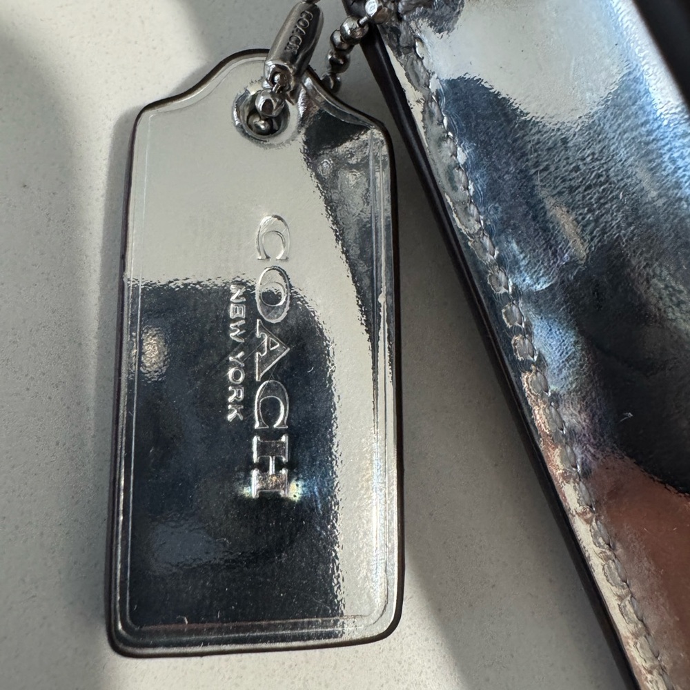 Coach Tabby Metallic Wristlet - Picture 8 of 13